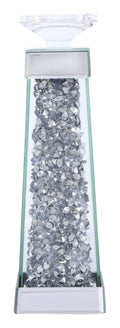 Silver Crystal Candleholder D744