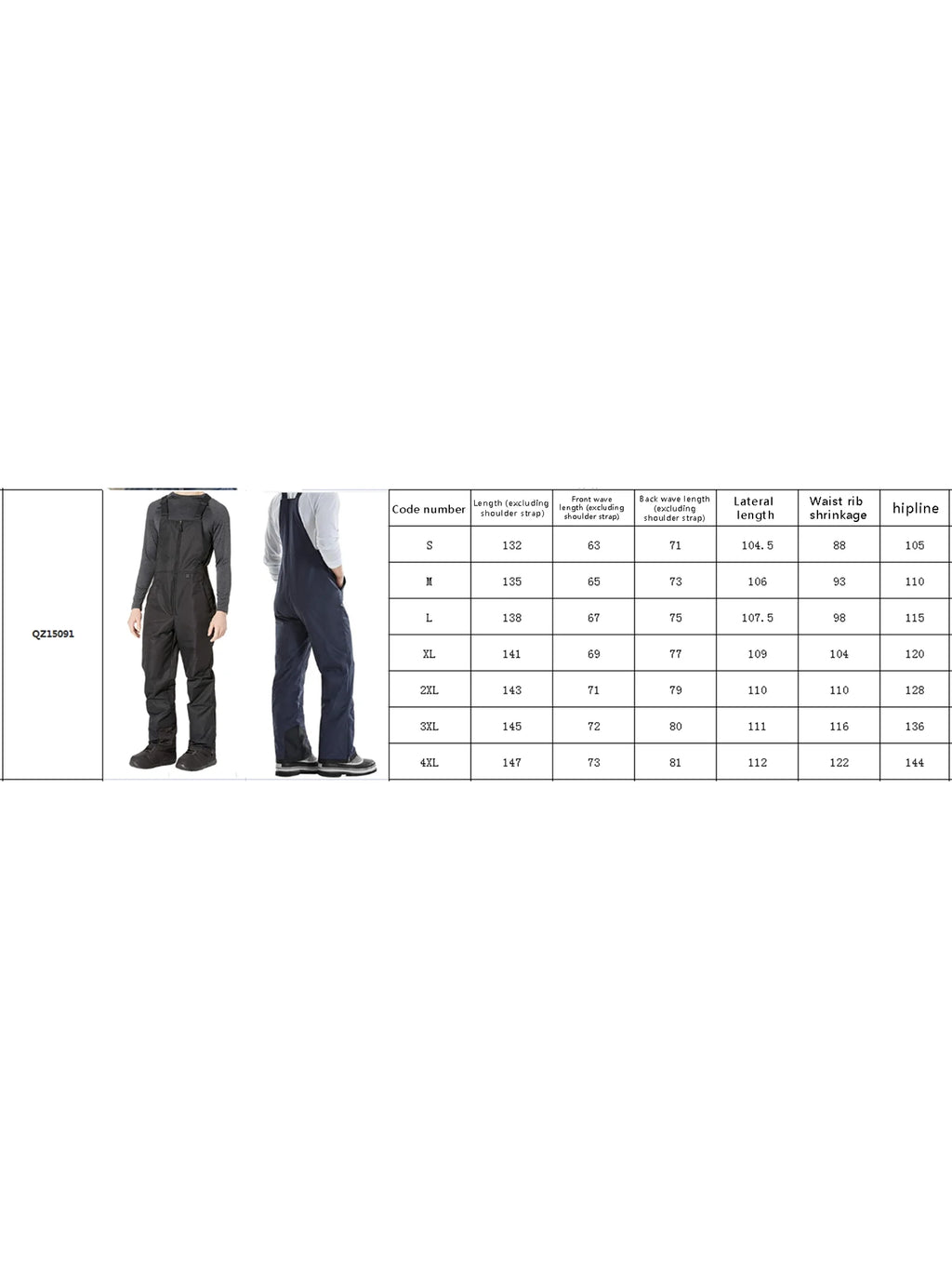 Waterproof Insulated Snow Bibs Ski Pants F13534