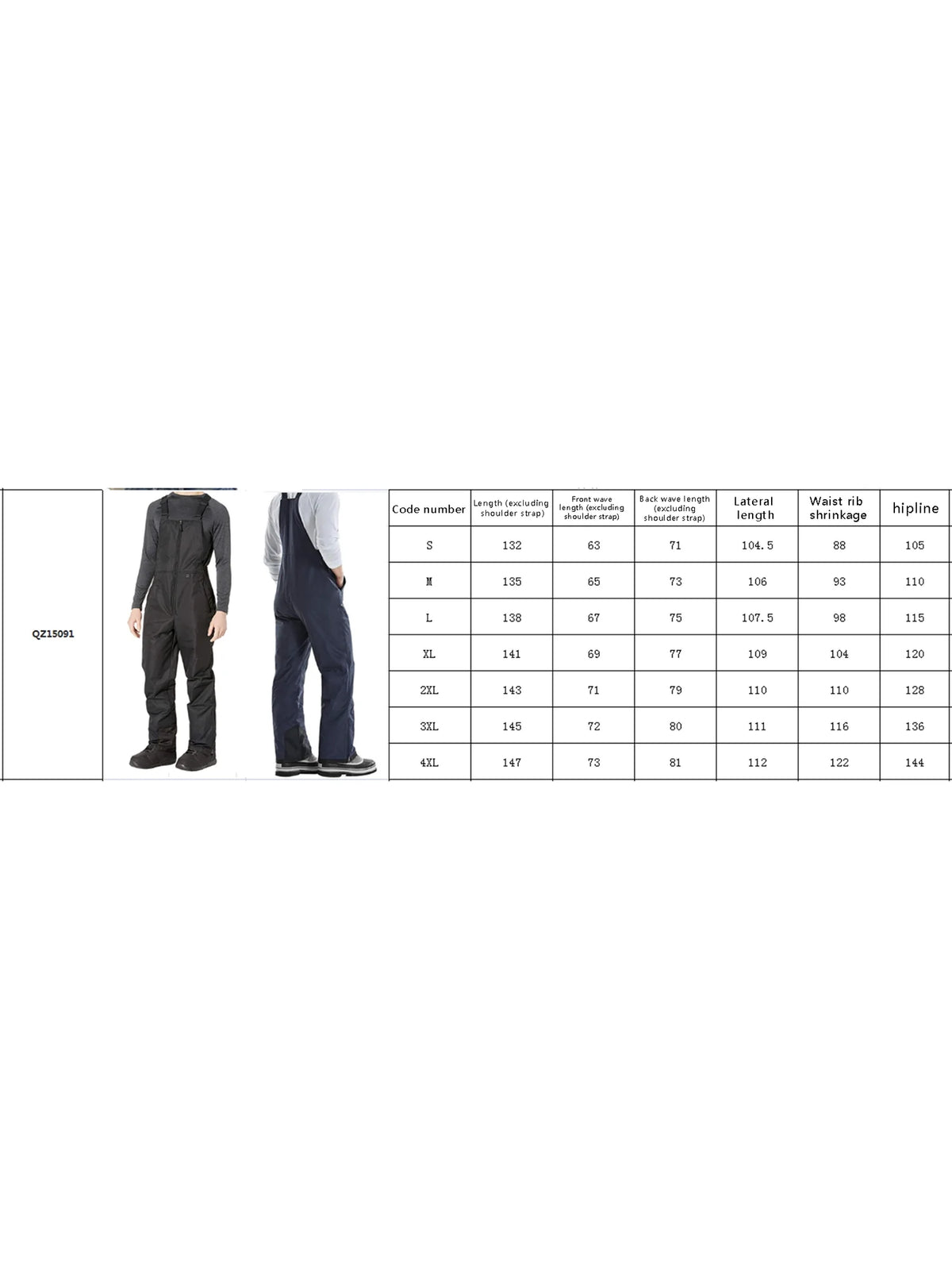 Waterproof Insulated Snow Bibs Ski Pants F13534