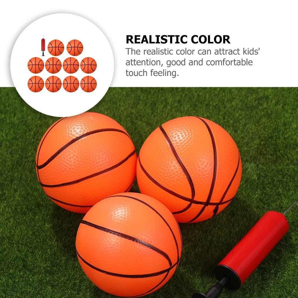 Mini Basketballs Inflatable Rubber Balls Set Q3632