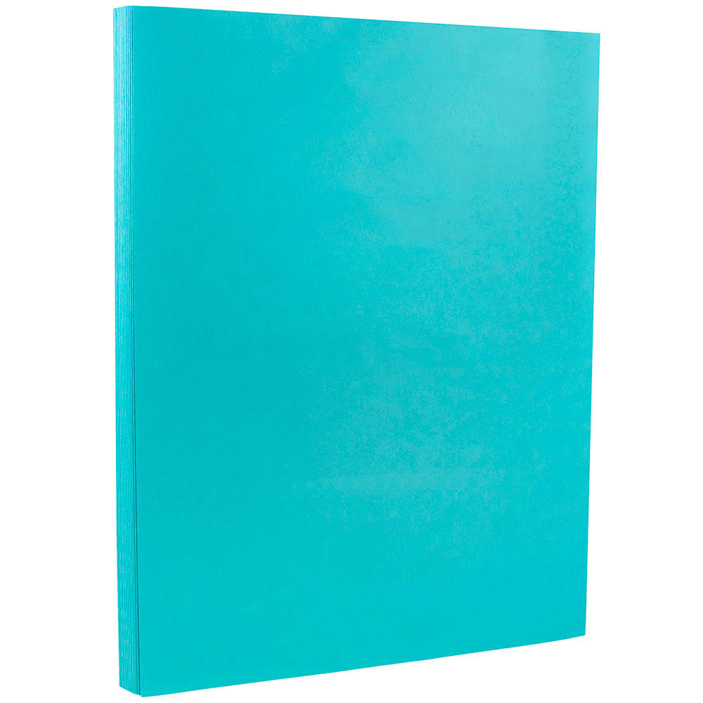Sea Blue Cardstock, 8.5 x 11, 65lb, 250/Pack V80464