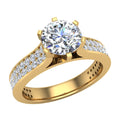 18K Gold Diamond Engagement Ring with GIA Certificate G780