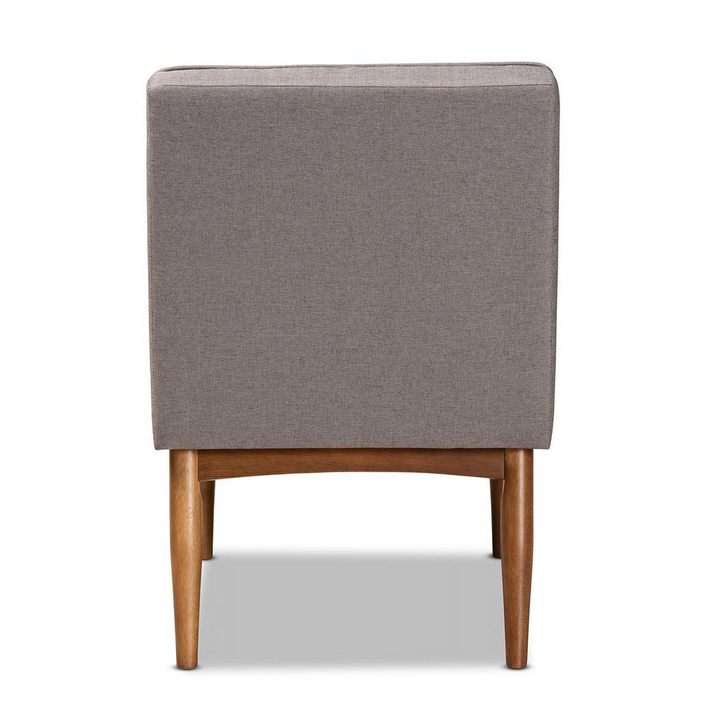 Grey and Walnut Brown Wood Dining Chair T75786