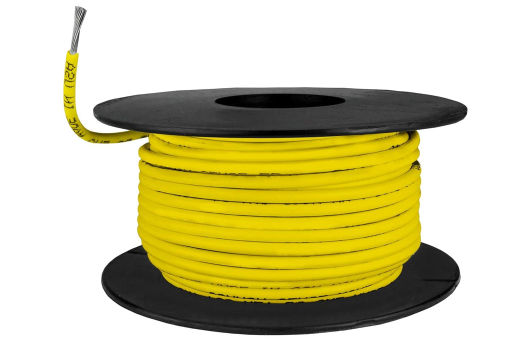 Tinned Copper Marine Wire - 2 x 100 Feet (200 Feet Total) - Yellow E723590