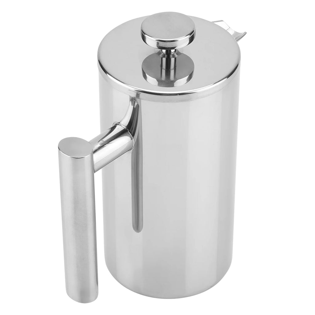 Double Walled Stainless Steel French Press Coffee Maker with Filter D9485