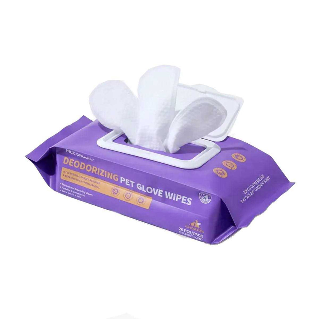 Deodorizing Pet Glove Wipes 20 pc F44180