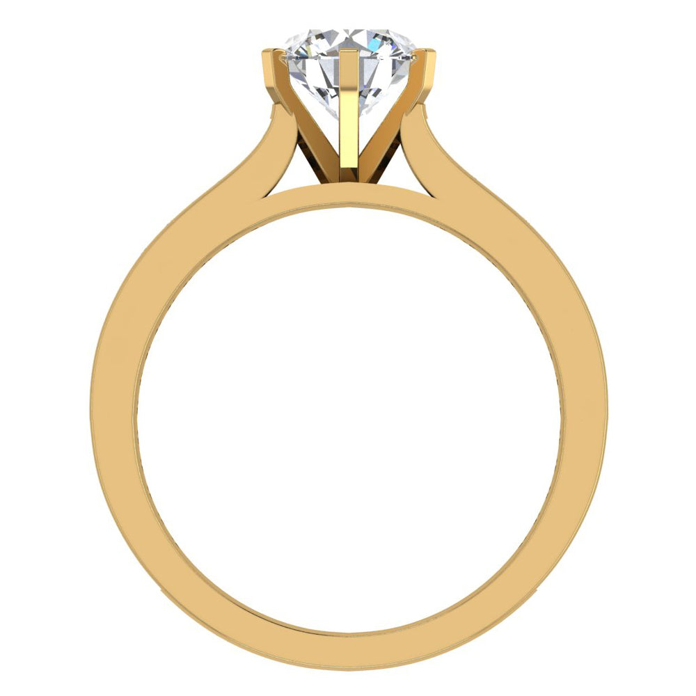 18K Gold Diamond Engagement Ring with GIA Certificate G780