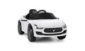 12V Licensed Kids Ride on Car with RC Remote Control LED Lights White G6587