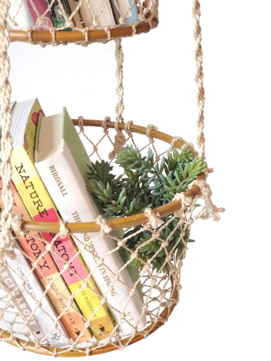 Brown Double Hanging Basket C550
