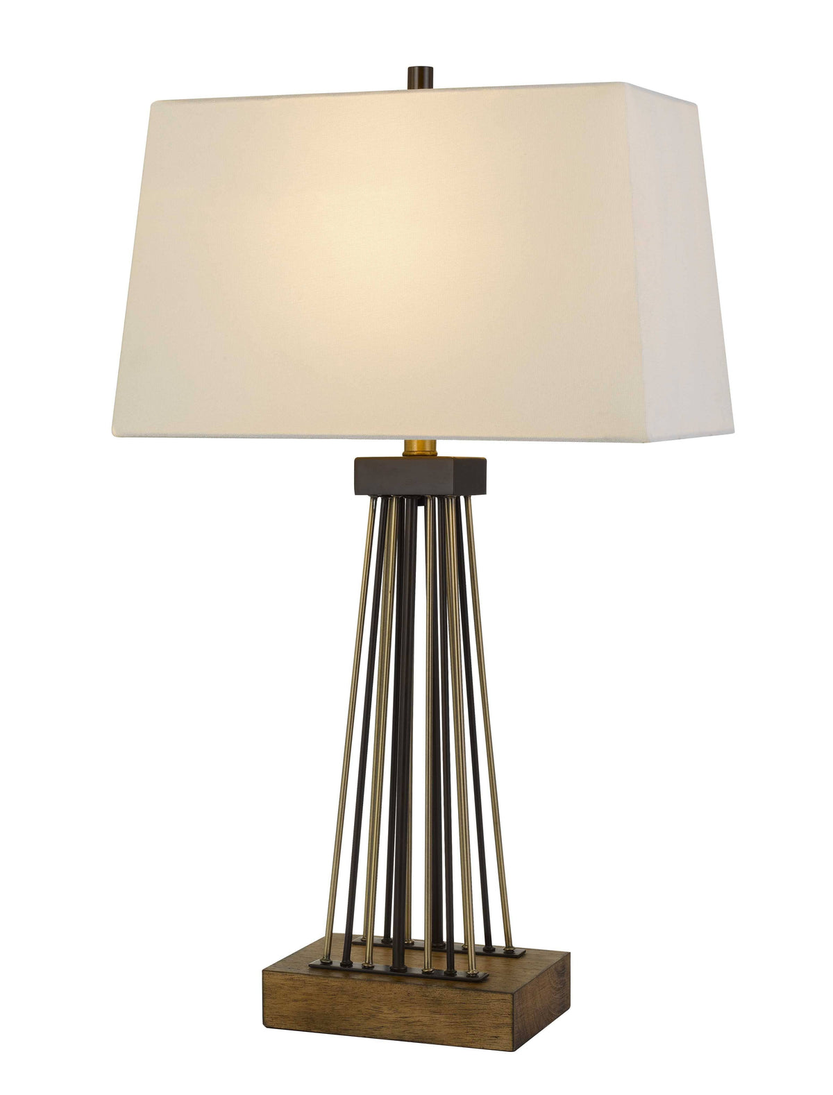 Metal and Wood Table Lamp S7346