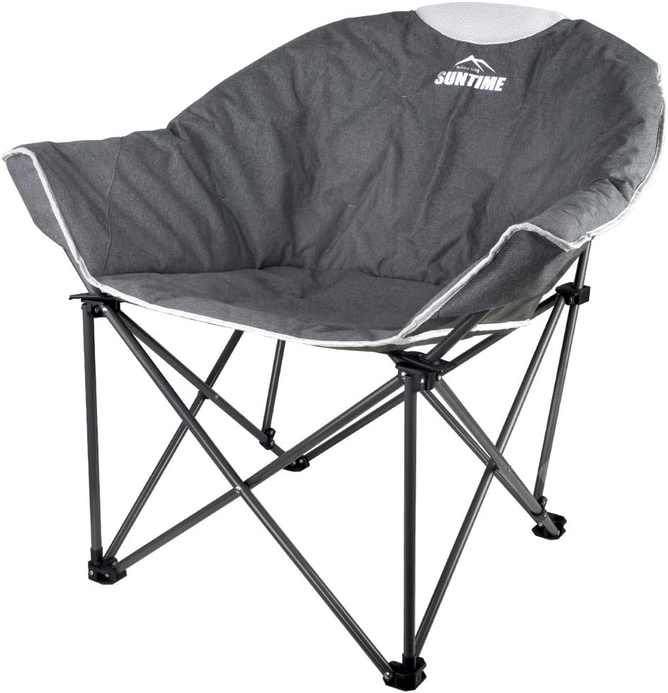 Oversize Padded Folding Chair with Carry Bag W641451