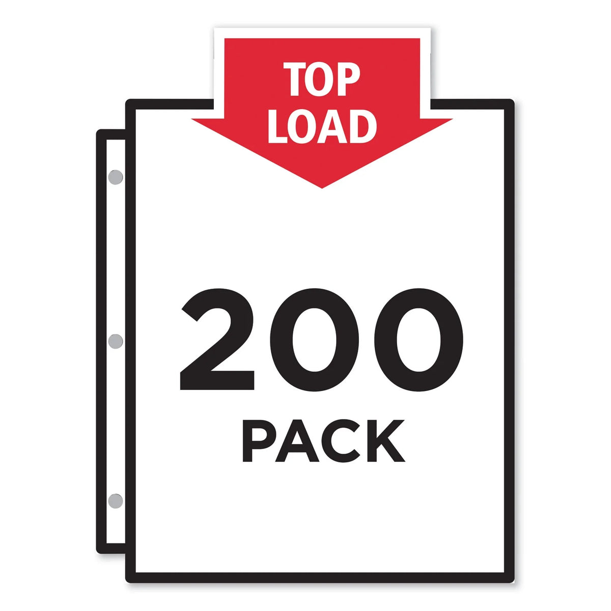 Letter Nonglare Poly Sheet Protectors, 200/Box Q3459