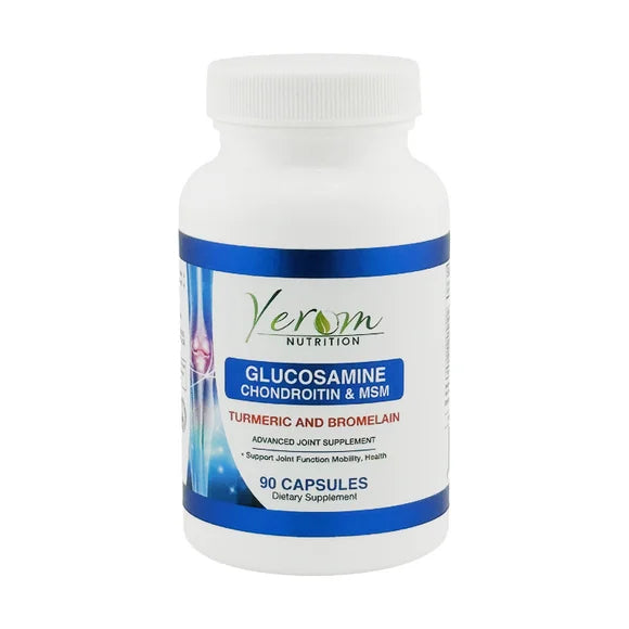 Glucosamine Chondroitin MSM Turmeric & Bromelain 90 Capsules B57205