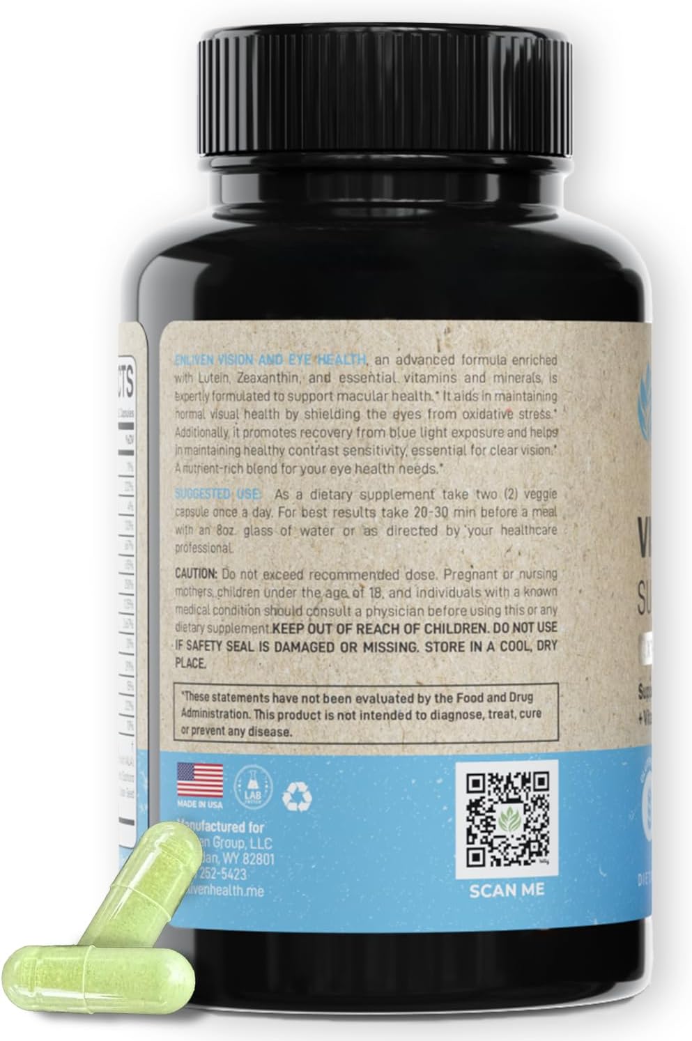 60 Capsules Lutein and Zeaxanthin Supplement R387376