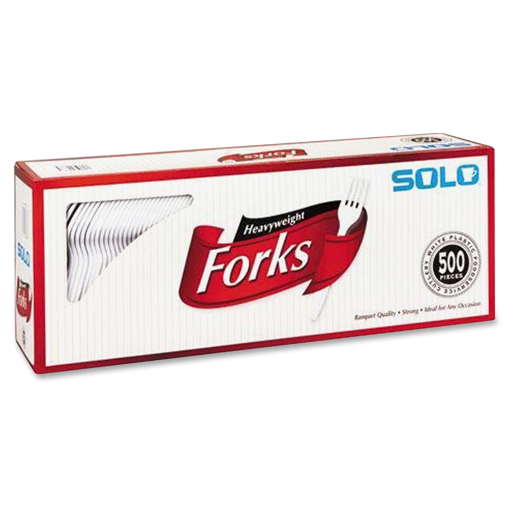 White Plastic Forks, 500 Ct C24257