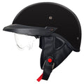 Retro Half Face Motorcycle Helmet with Visor B63903