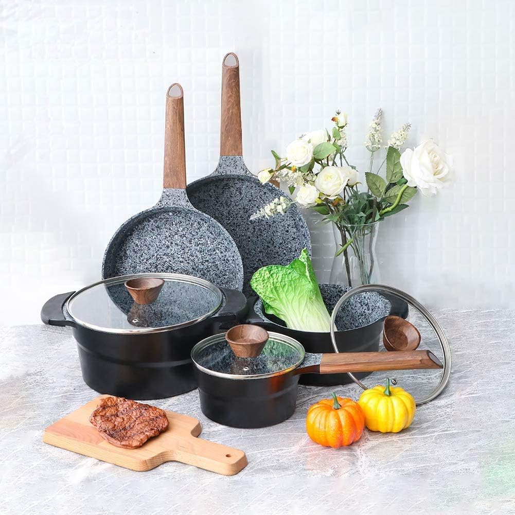 12 Piece Nonstick Die-cast Aluminum Cookware Set E31177