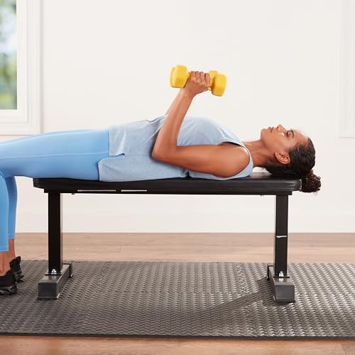 Black Flat Weight Bench W835685