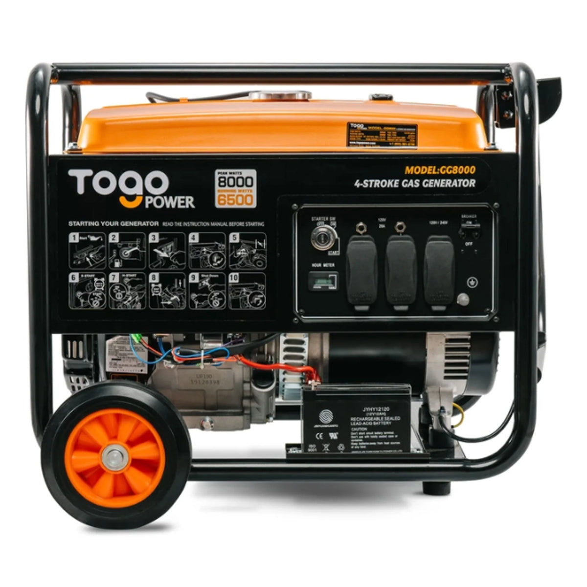 Portable Gasoline Powered Generator 8000 Watt H201