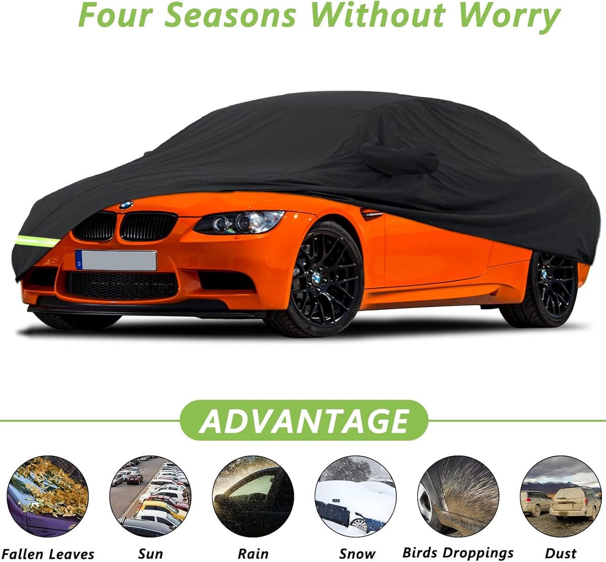 Waterproof Car Covers 190T Custom Fit Pack of 2 Y8966