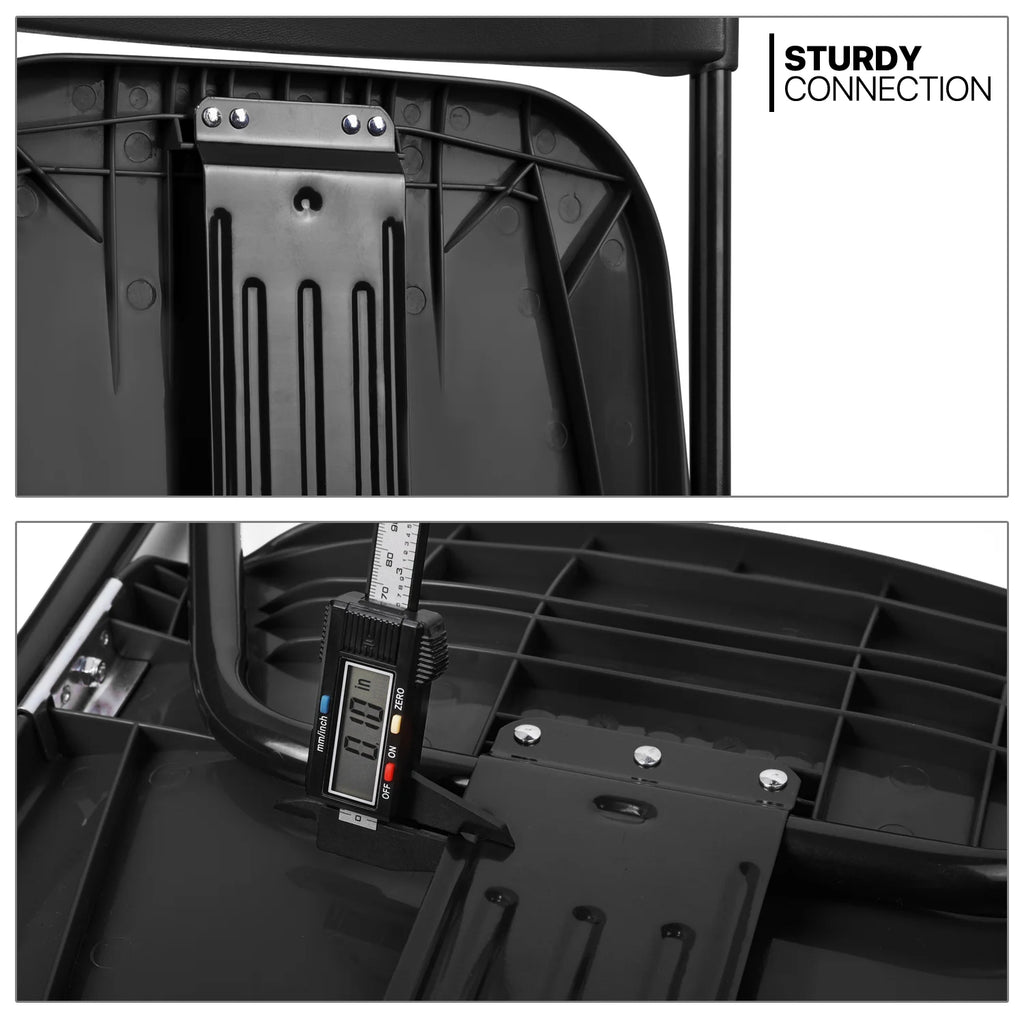 10 Pack Black Plastic Folding Chairs J12240