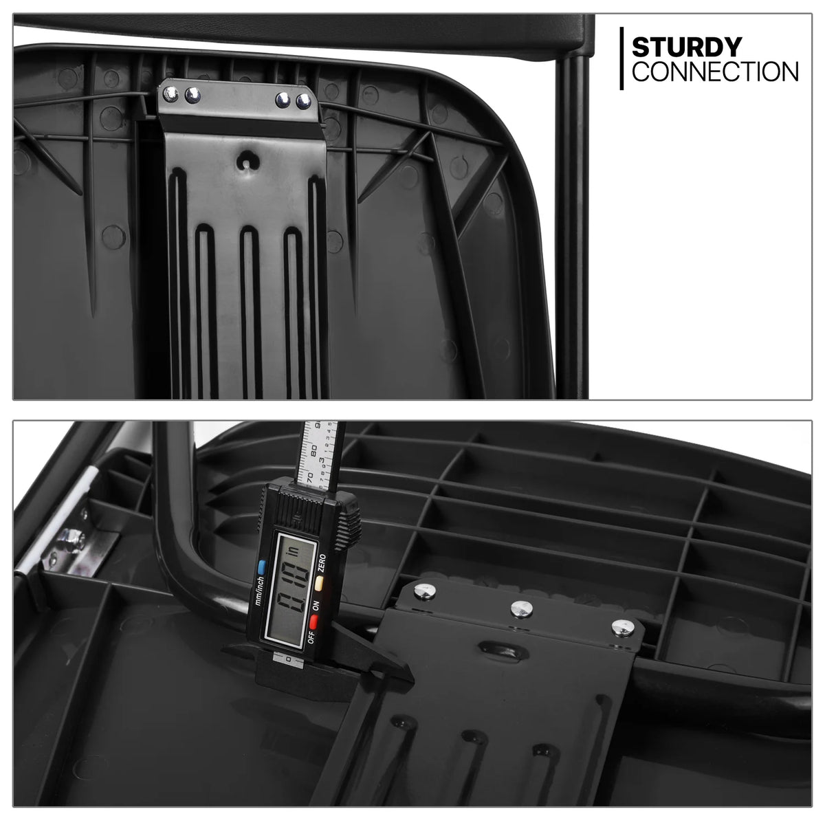 10 Pack Black Plastic Folding Chairs J12240