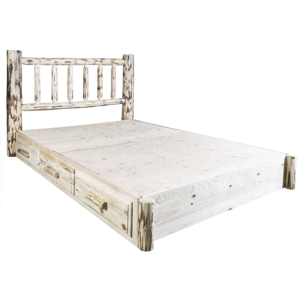 Full Platform Bed with Storage E808477
