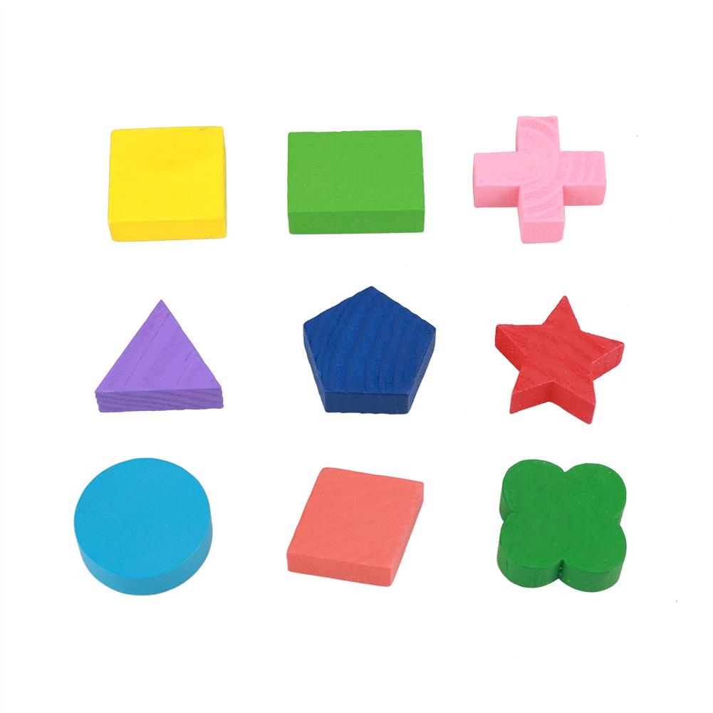 Wooden Block Toy Geometric Building Puzzle S760