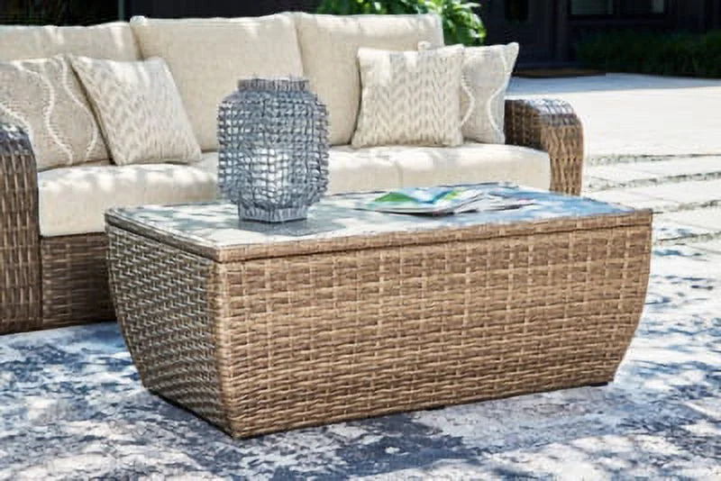 Outdoor Coffee Table Beige O681
