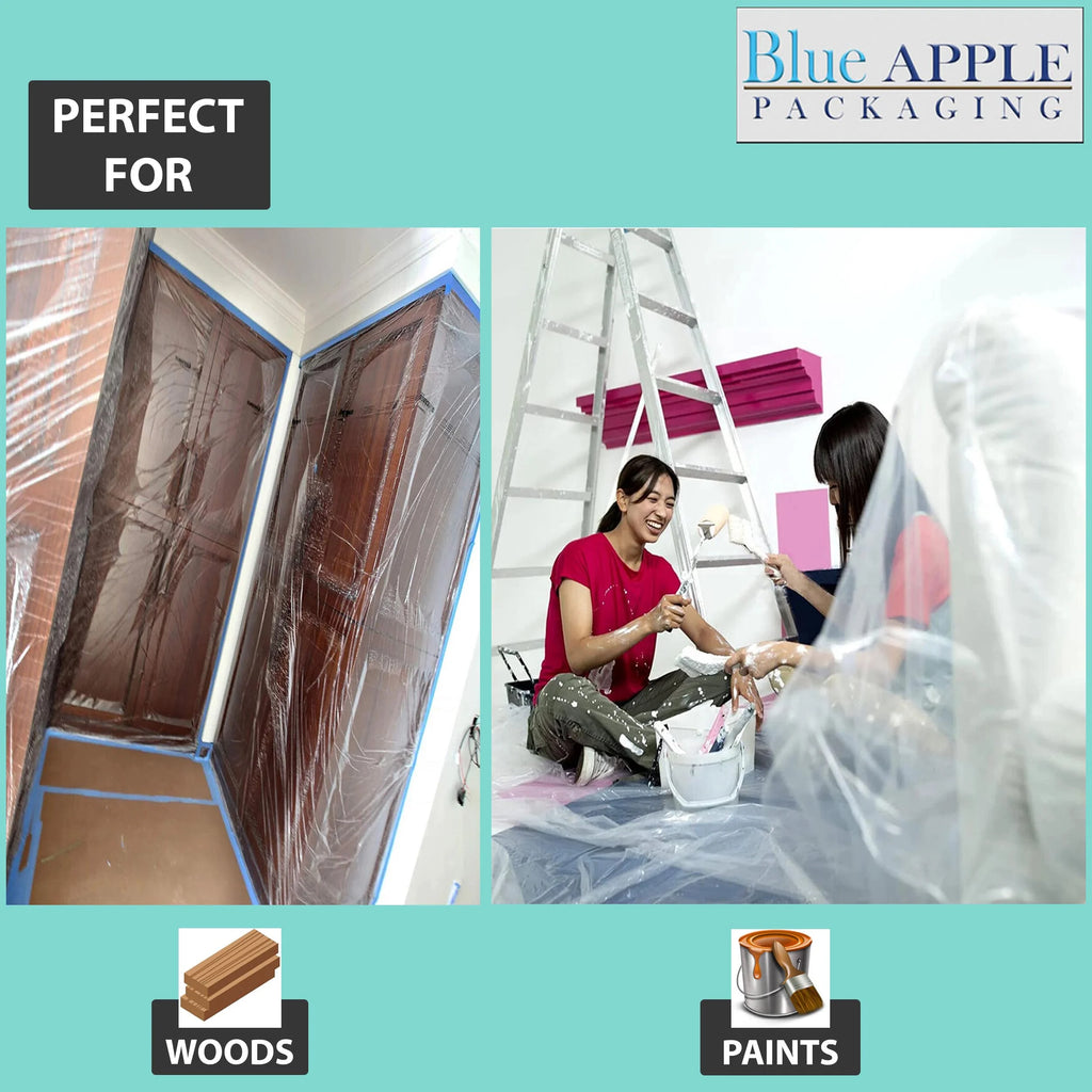 6Mil Clear LDPE Plastic Sheeting Tarp (12ft x 100ft) R944