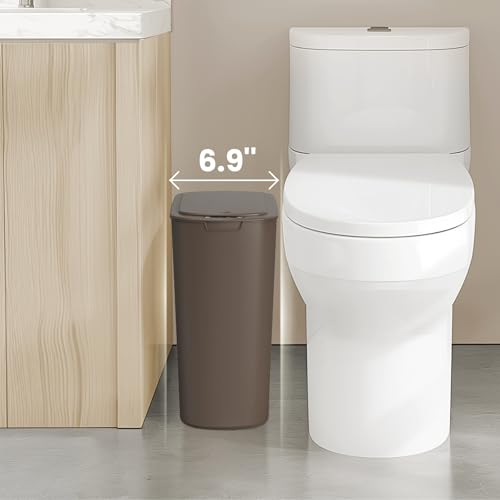 White 5 Gallon Automatic Motion Sensor Trash Can with Lid S649