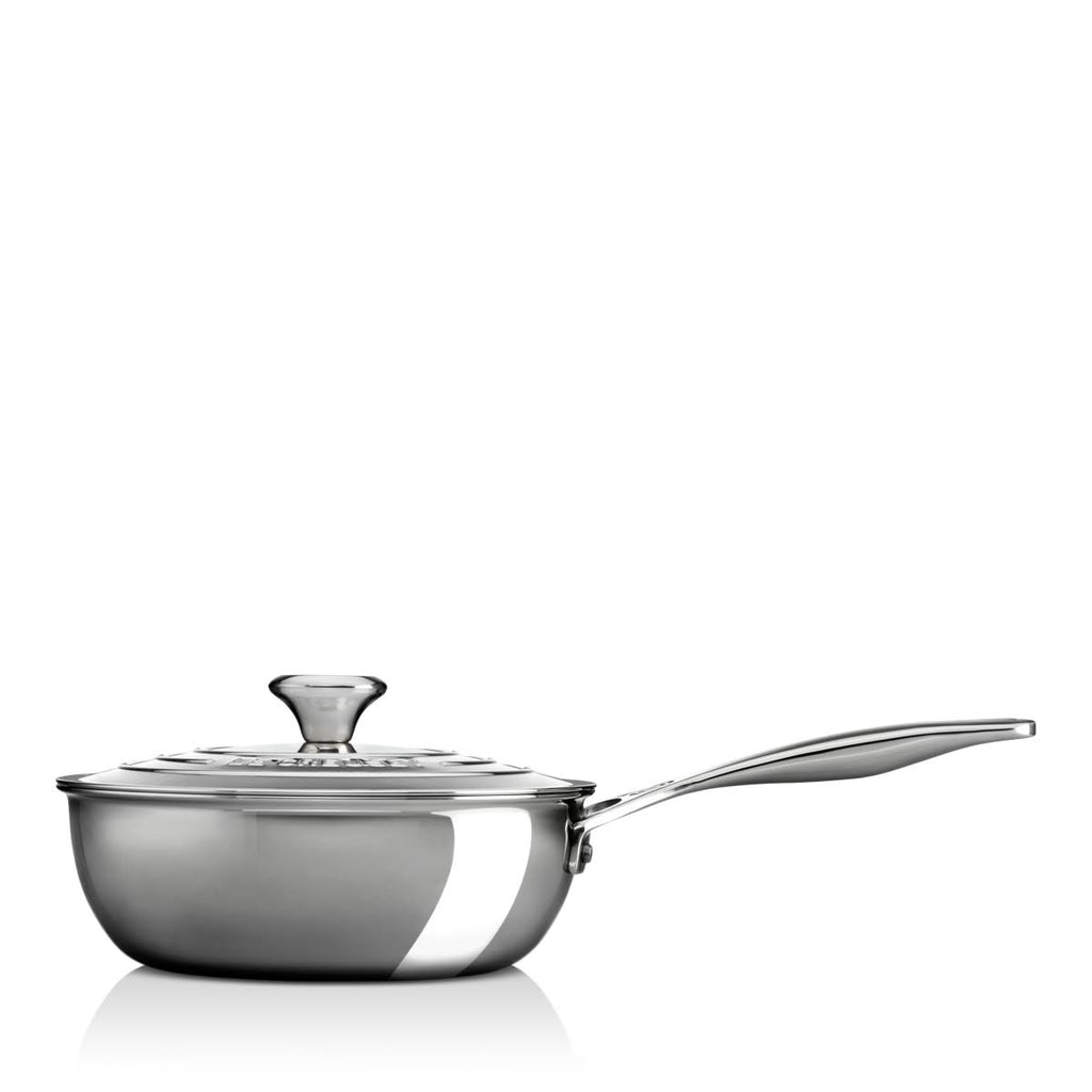2 Quart Stainless Steel Saucier Pan with Lid C73018