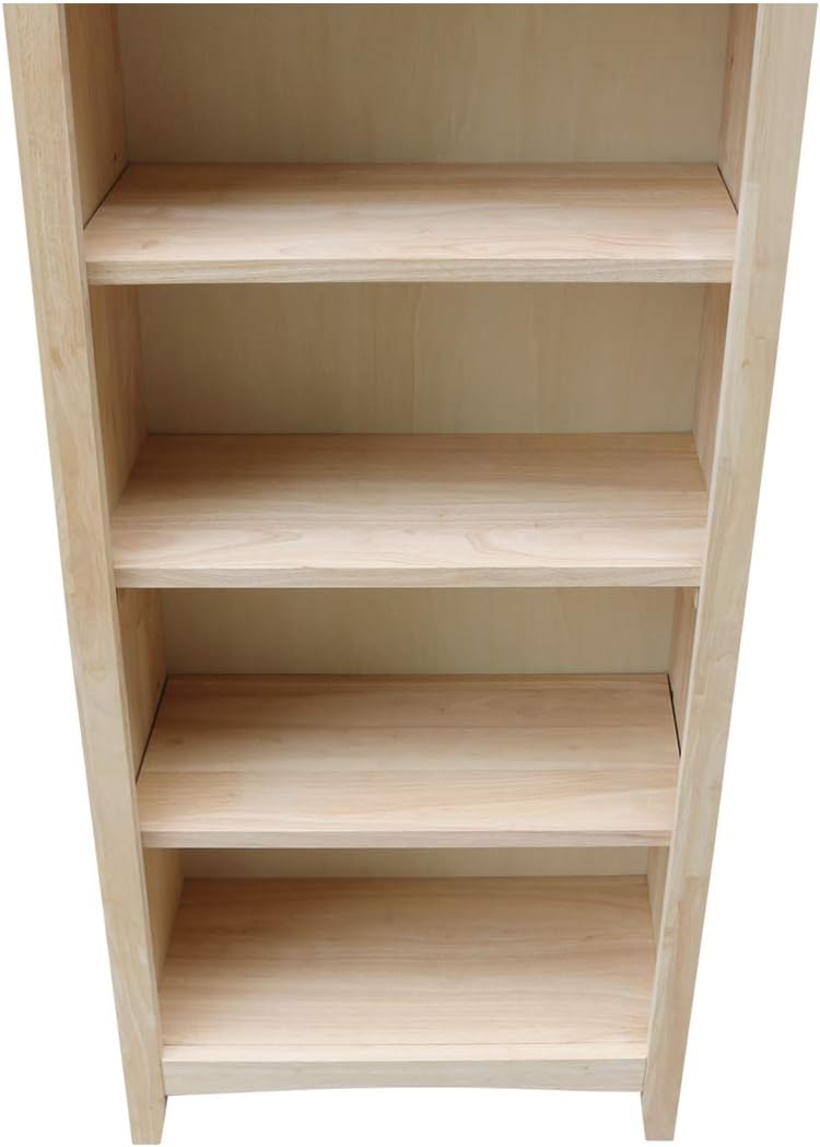 Unfinished Shaker Bookcase F4075