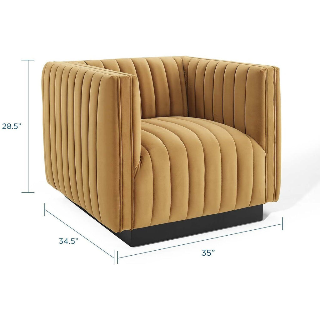 Emerald Performance Velvet Accent Armchair E571