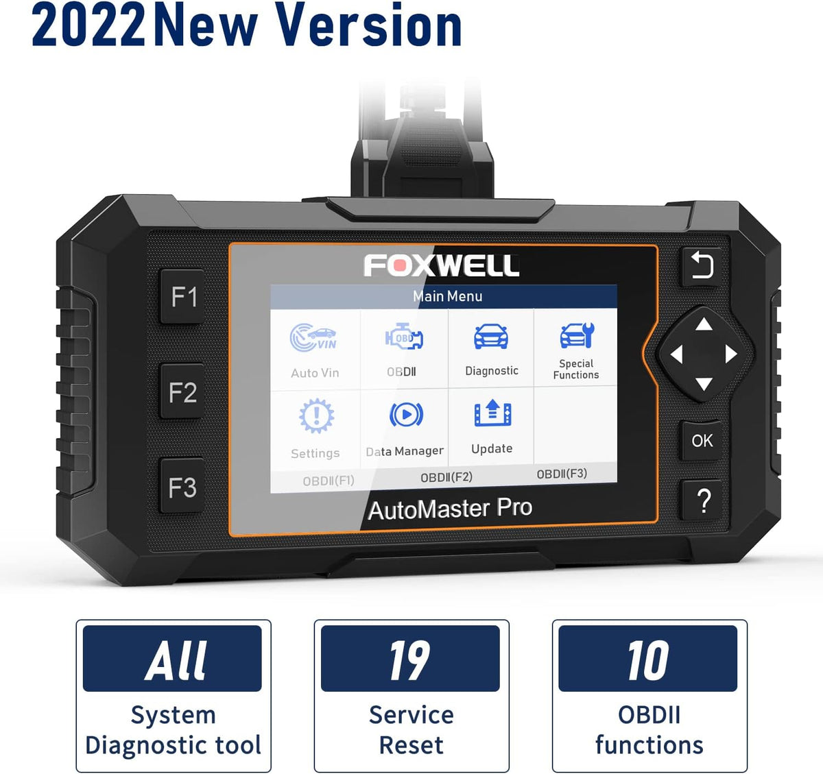 OBD2 All System Diagnostic Scanner with 19 Reset Service S5016