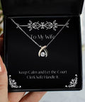 Wife Wishbone Dancing Necklace C4344