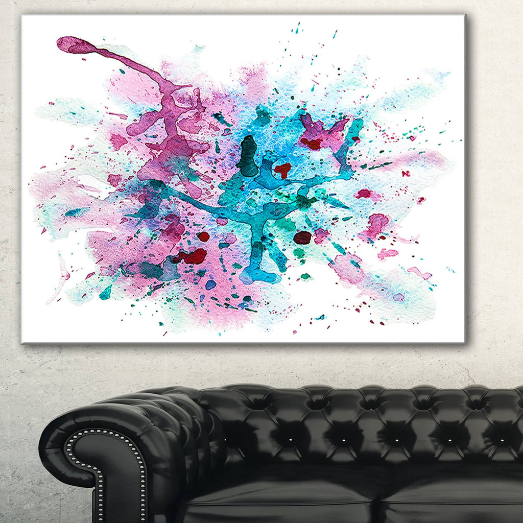 Multi Abstract Watercolor Canvas Print - 40 in. x 30 in. T543650