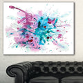 Multi Abstract Watercolor Canvas Print - 40 in. x 30 in. T543650