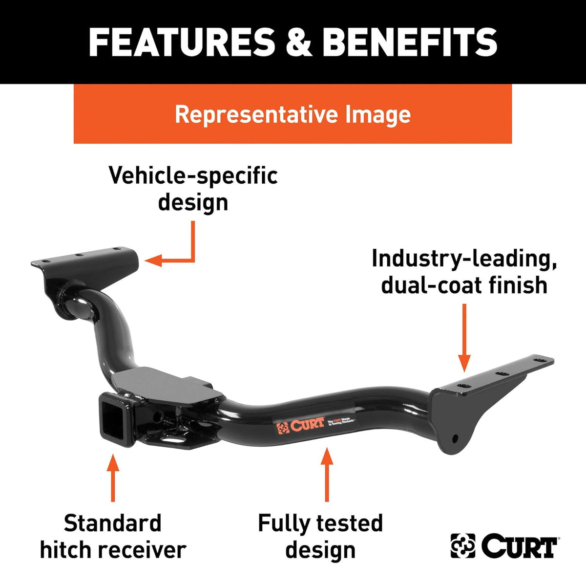 Class 3 Trailer Hitch, 2-Inch Receiver S698