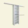 White Wood Closet System C187745