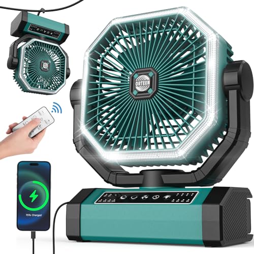 Portable Rechargeable 9-Inch Camping Fan G39542