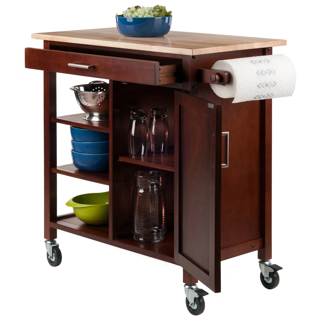 Wood Kitchen Utility Cart J623719