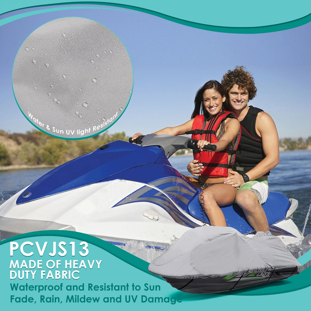 Universal 127 to 138 Inch Jetski Trailer Cover Y707702