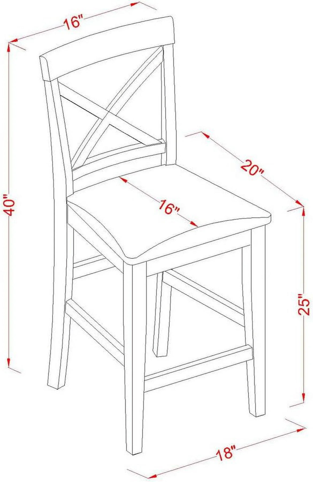 3 Piece Counter Height Set with Square Kitchen Table and 2 Linen Fabric Dining Chairs J6292