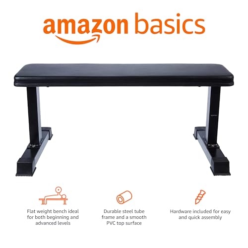 Black Flat Weight Bench W835685