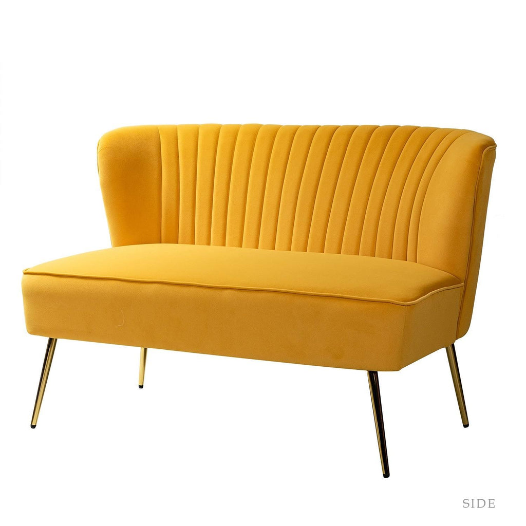 Grey Upholstered Loveseat E7505