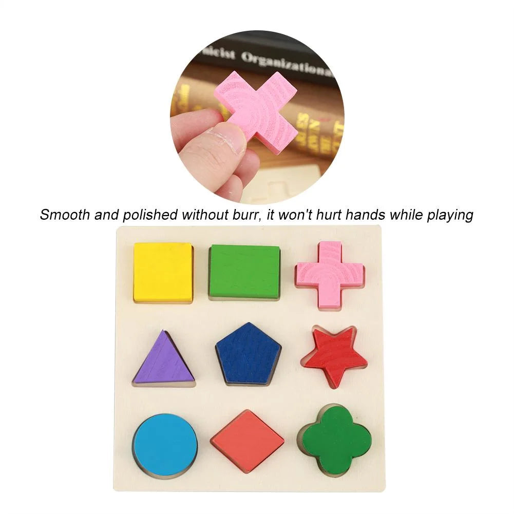 Wooden Block Toy Geometric Building Puzzle S760