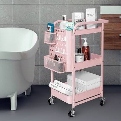 Pink Kitchen Cart L11812