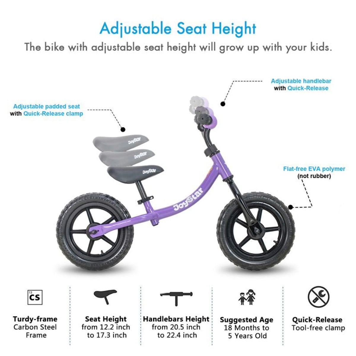 Blue Kids Bike with Training Wheels W405682