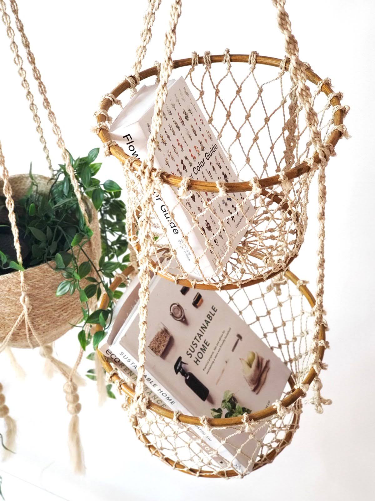 Brown Double Hanging Basket C550
